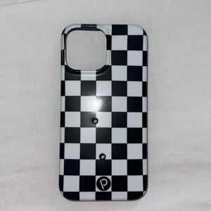 Loopy Case for IPhone 13 Pro Max - Black & White Checkered